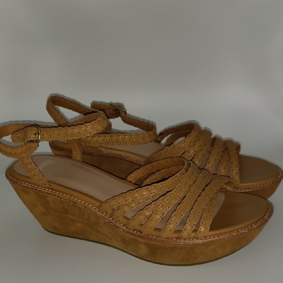 Camper Damas Tan Leather Platform Sandals - Picture 3 of 8